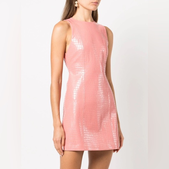 Alice + Olivia Dresses 495 Alice Olivia Daven Faux Croc Effect